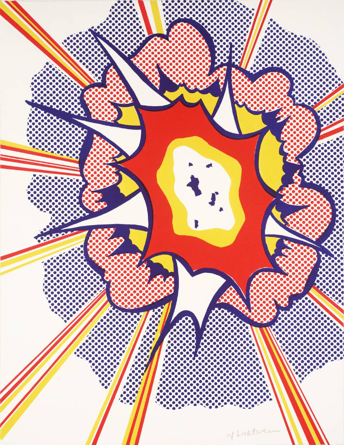 Explosion 1965-6 by Roy Lichtenstein 1923-1997