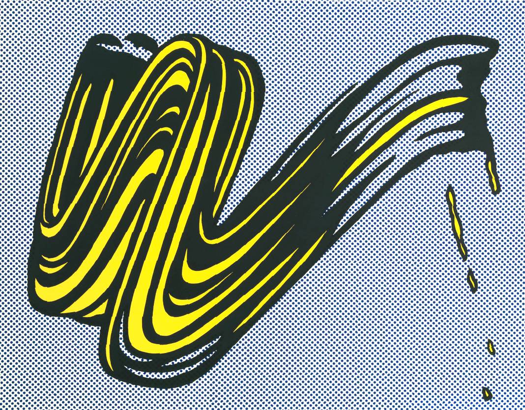 Brushstroke 1965 by Roy Lichtenstein 1923-1997